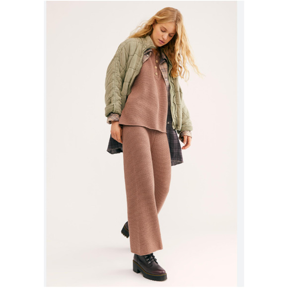 Free People Sweaters - Free People Hailee Sweater Set XS Taupe NWT